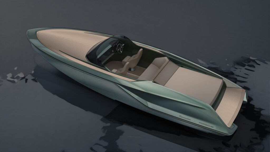 Porsche and Frauscher electric sports boat