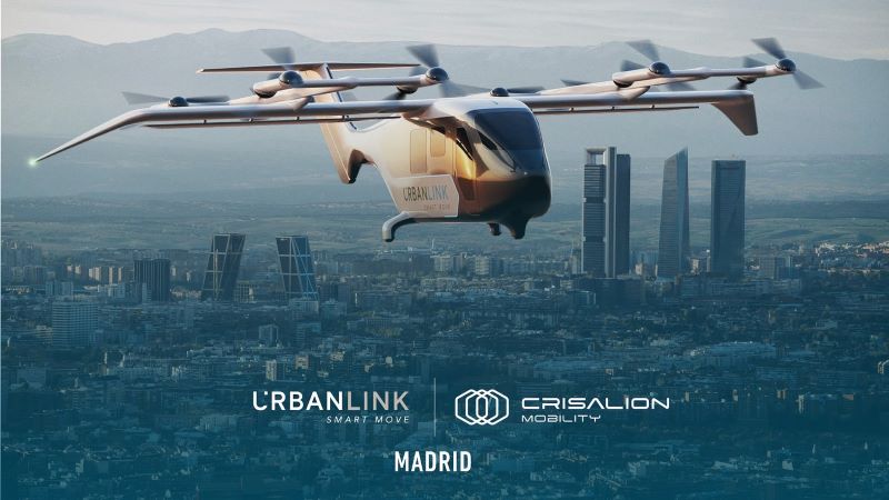 CRISALION Mobility to sell 20 Integrity eVTOL aircraft to UrbanLink